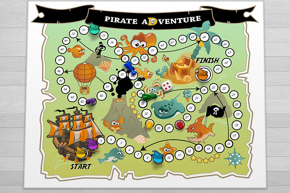 Board Game: Pirate Adventure in Illustrations - product preview 1