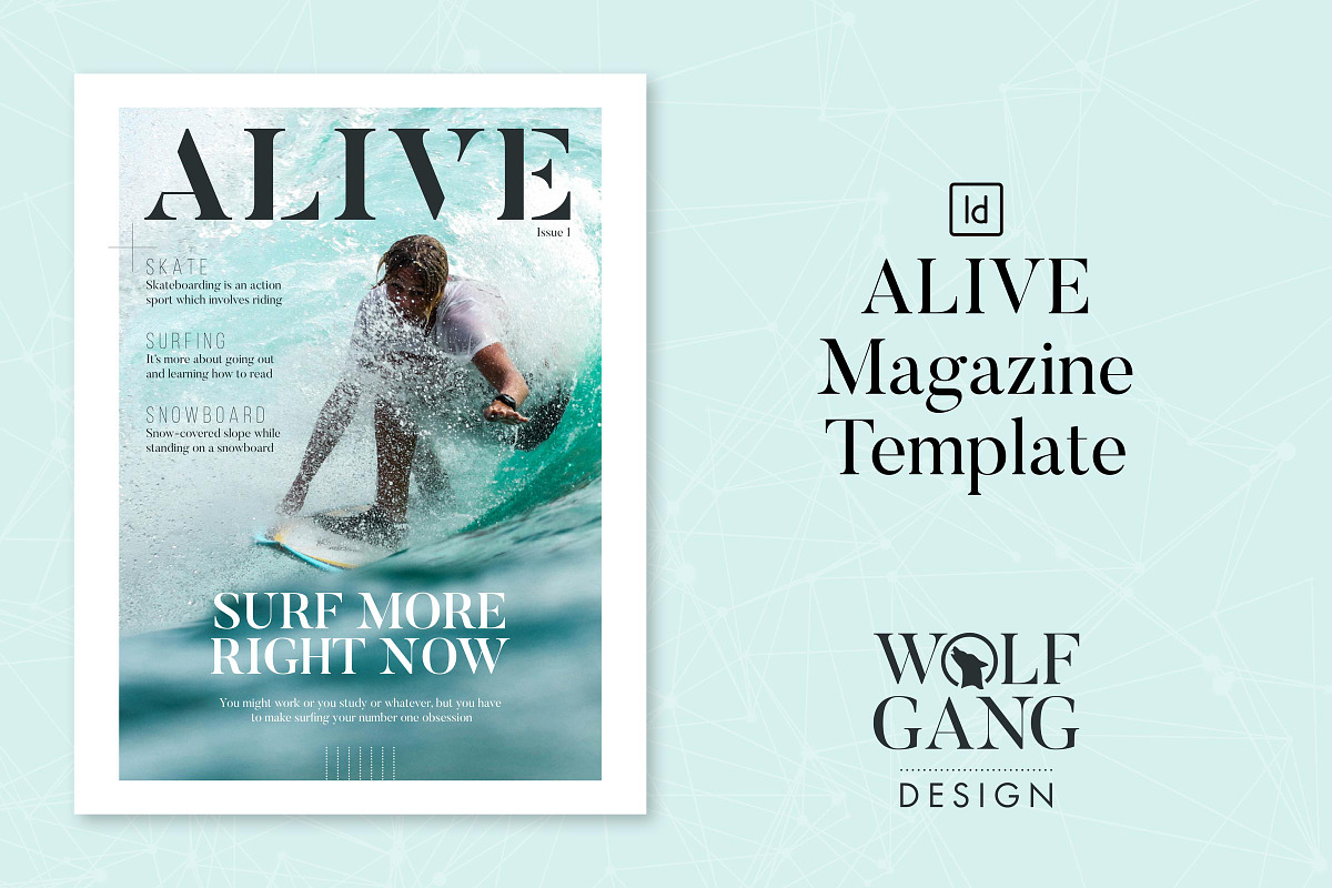 ALIVE Sports Magazine Template in Magazine Templates - product preview 8