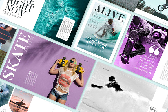ALIVE Sports Magazine Template in Magazine Templates - product preview 1