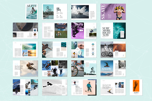 ALIVE Sports Magazine Template in Magazine Templates - product preview 5