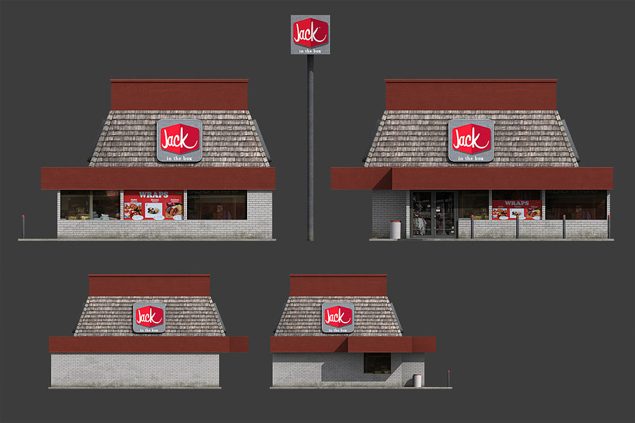 Jack In The Box Restaurant in Architecture - product preview 2