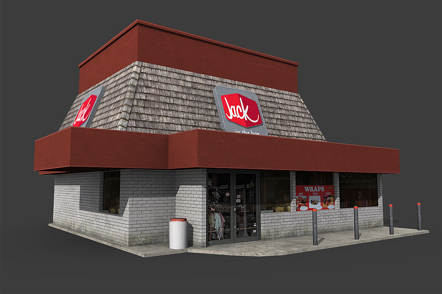 Jack In The Box Restaurant in Architecture - product preview 6