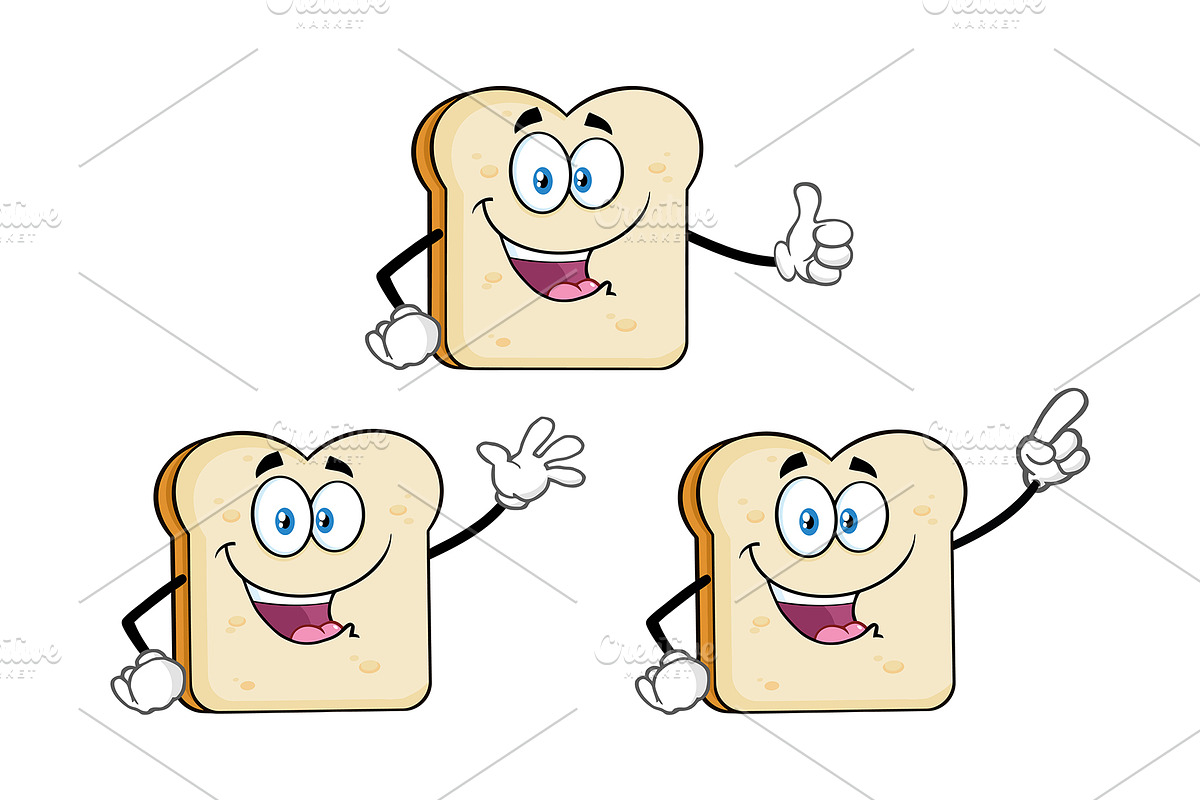 White Sliced Bread Collection - 1 in Illustrations - product preview 8