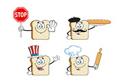 White Sliced Bread Collection - 2