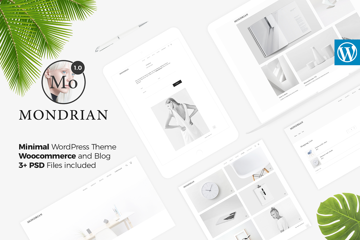Mondrian - Minimal Blog and Store in WordPress Minimal Themes - product preview 8