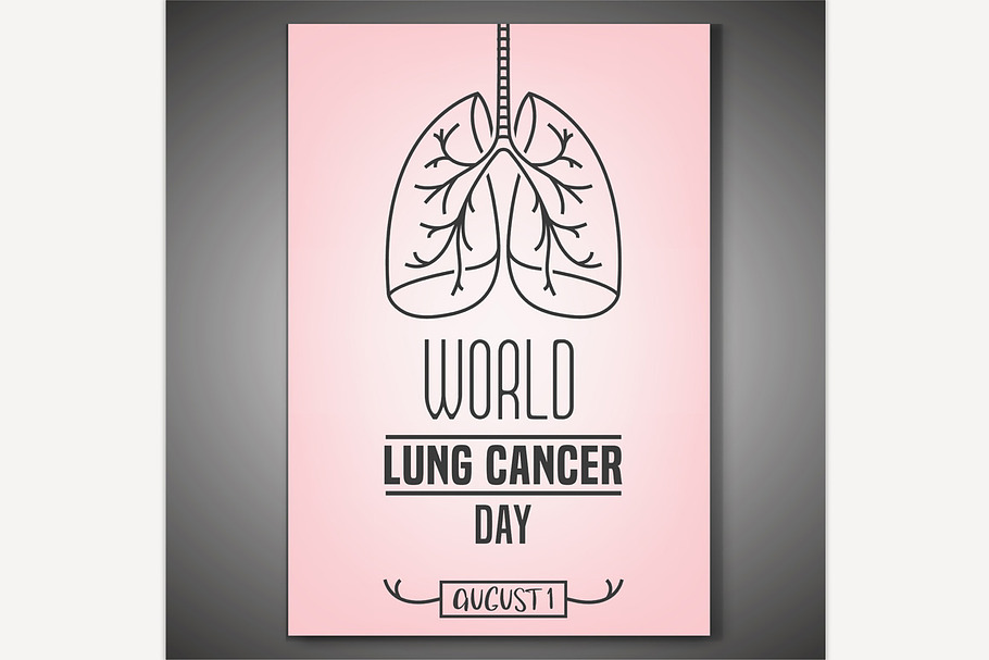 Lung cancer day in Illustrations - product preview 8