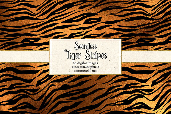Tiger Stripes Seamless Patterns in Patterns - product preview 1
