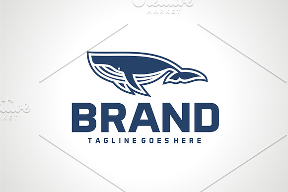 Whale Big Ambition in Logo Templates - product preview 1