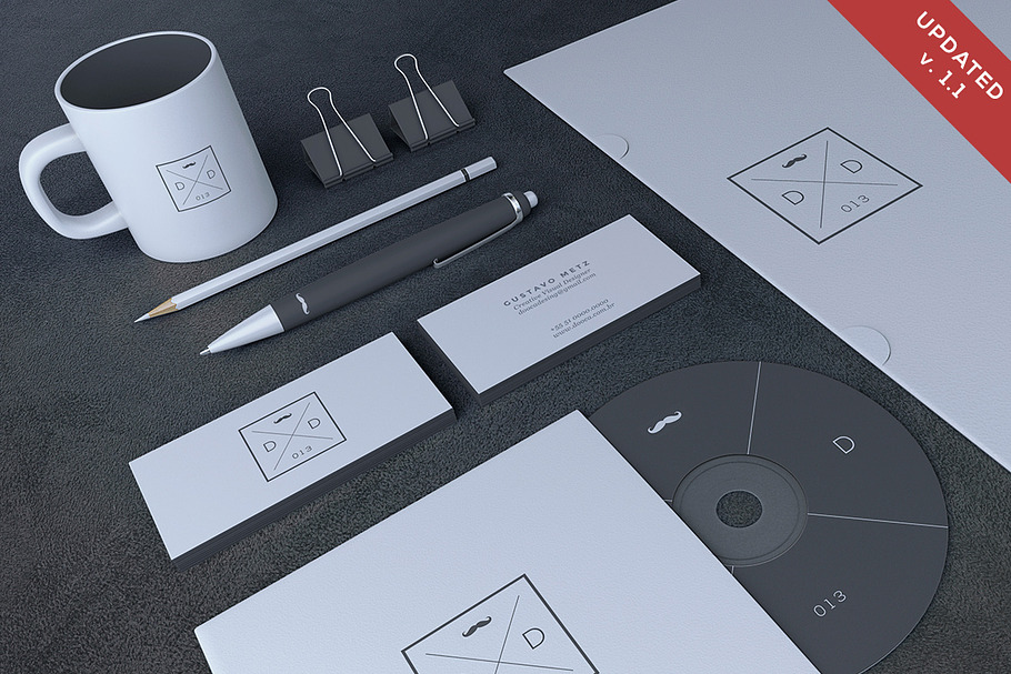 Blank Stationery / Branding Mock-Up in Branding Mockups - product preview 8