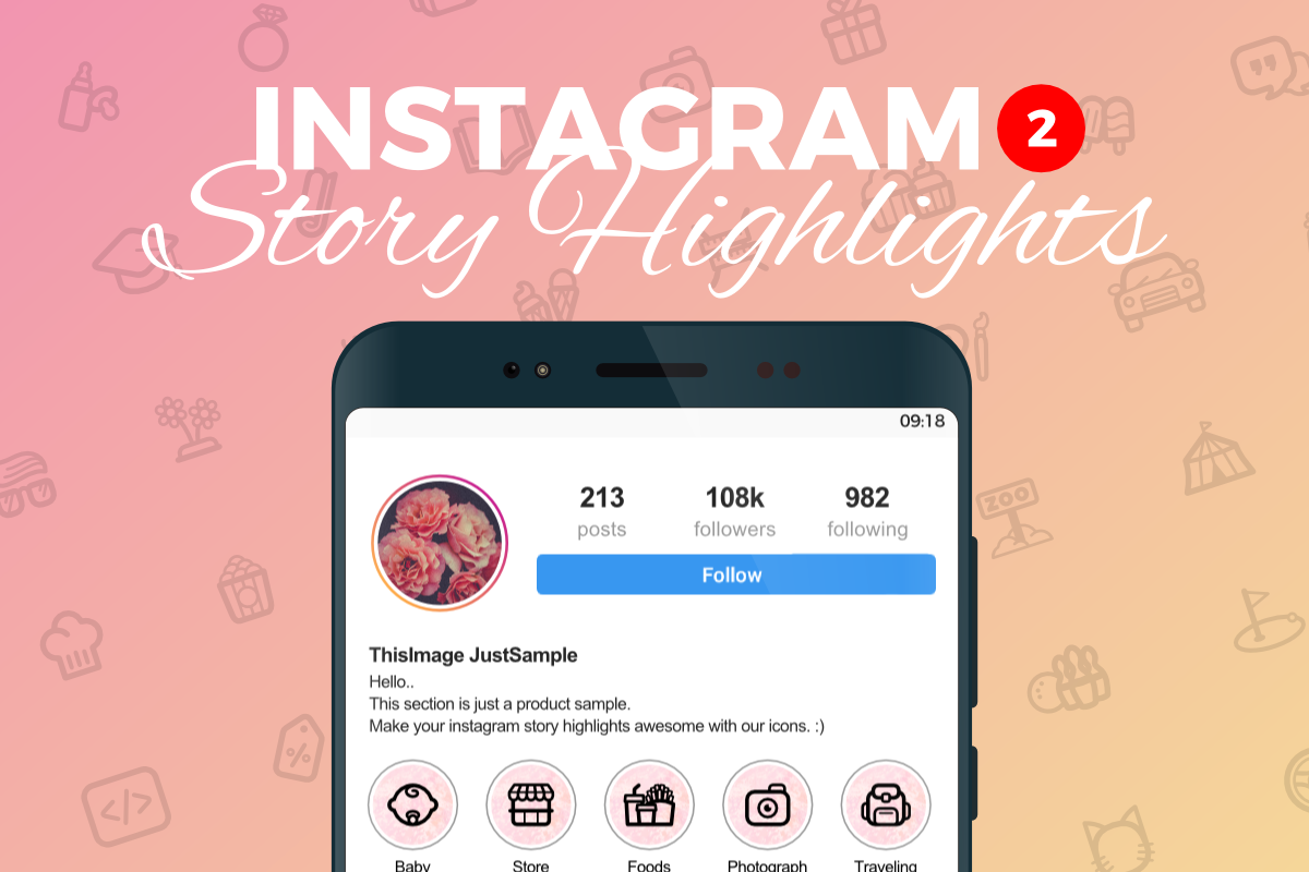 Instagram Story Highlight 170 Icons  in Instagram Templates - product preview 8