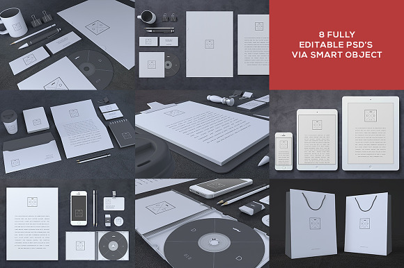 Blank Stationery / Branding Mock-Up in Branding Mockups - product preview 1