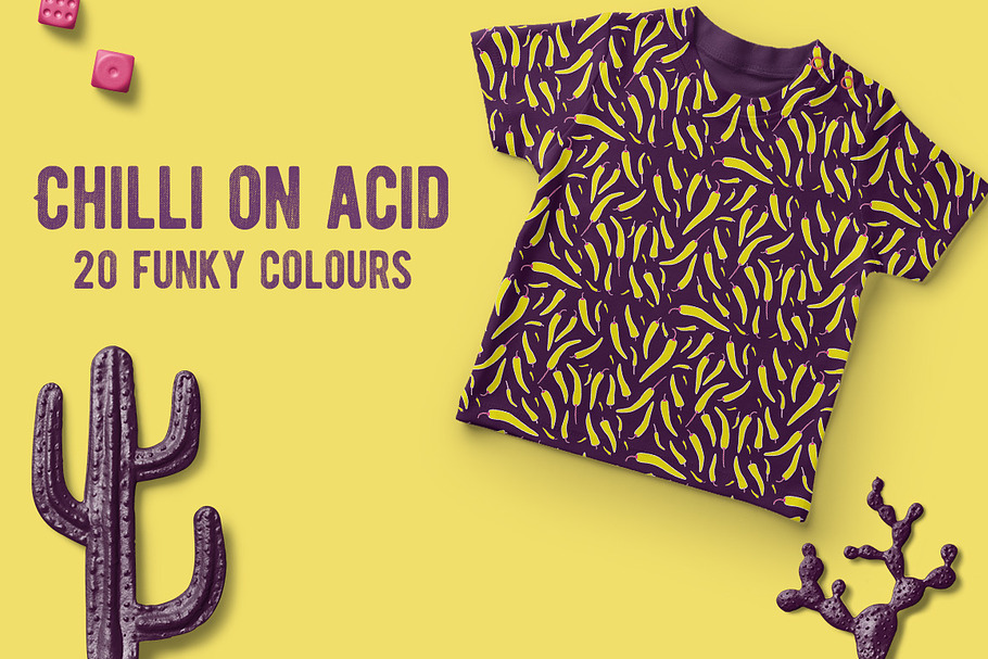 Chilli on acid | 20 funky patterns in Patterns - product preview 8