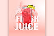Summer fresh juice cocktail