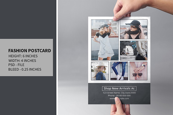 Fashion Postcard Flyer V813 in Postcard Templates - product preview 1