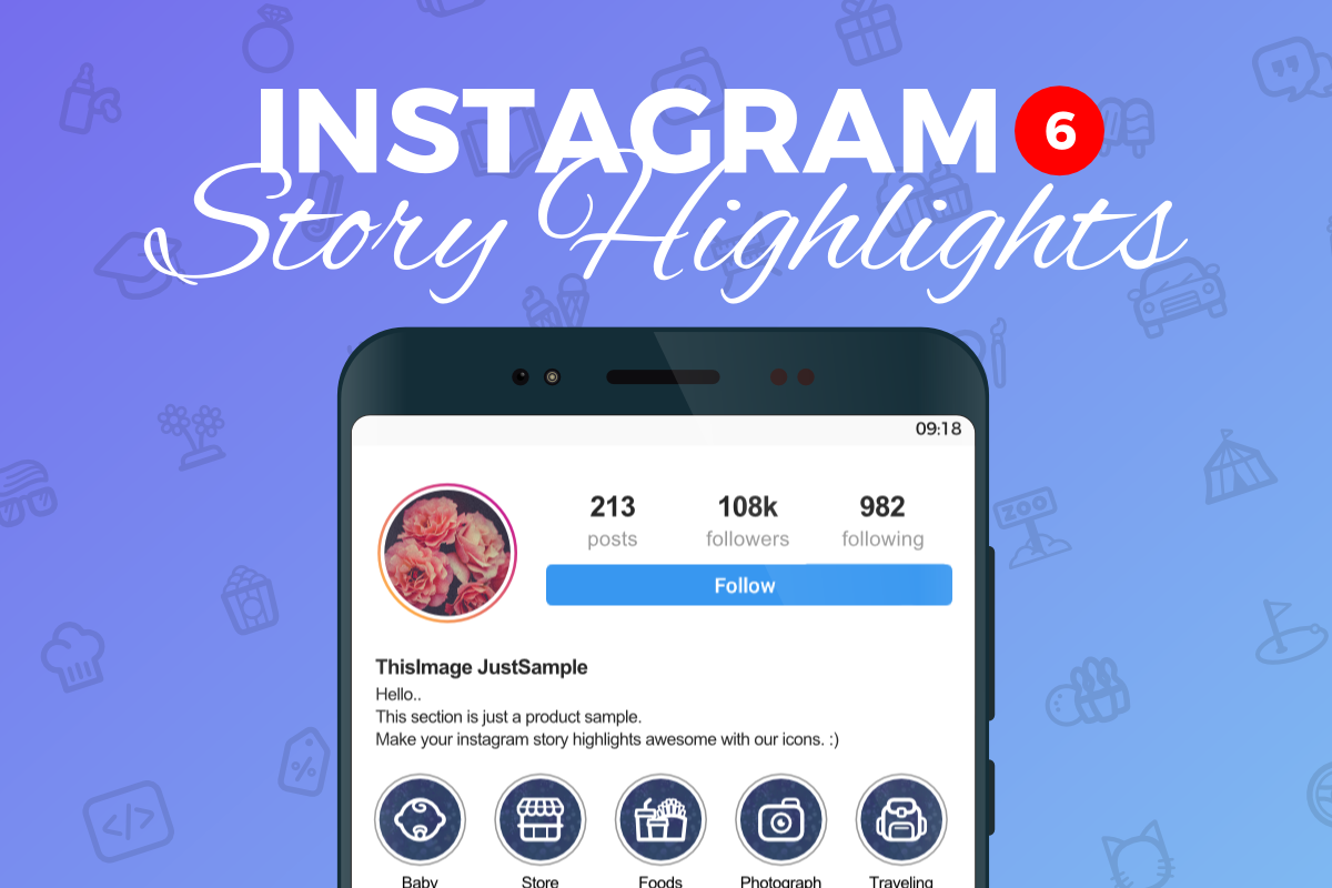 Instagram Story Highlight 170 Icons  in Instagram Templates - product preview 8
