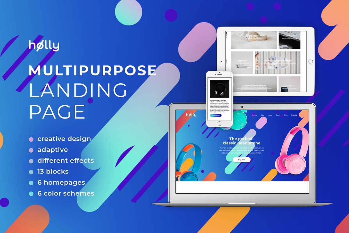 Holly - Bootstrap 4 Landing Page in Bootstrap Themes - product preview 8