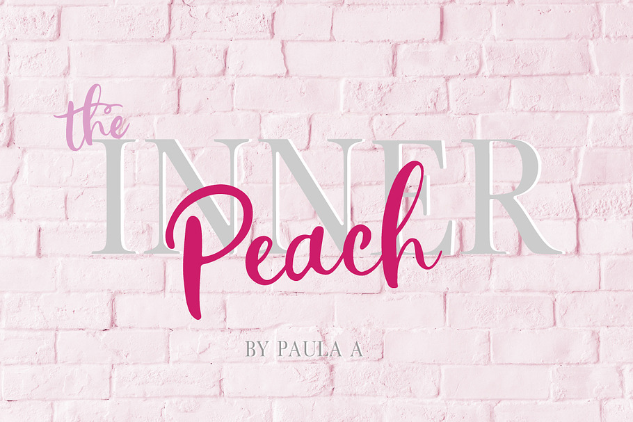 The Inner Peach | Font Duo in Script Fonts - product preview 8