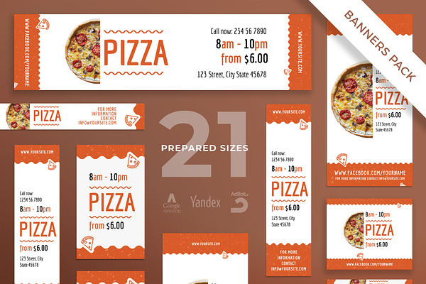 Banners Pack | Tasty Pizza
