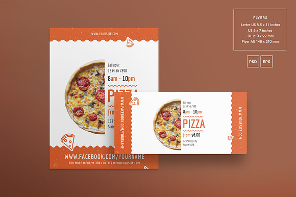Promo Bundle | Tasty Pizza in Templates - product preview 4