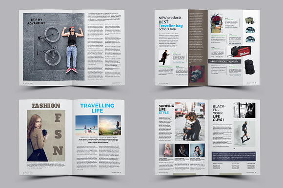 Fashion Magazine in Magazine Templates - product preview 2
