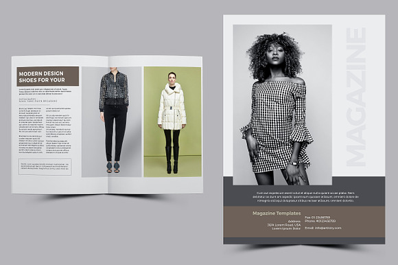 Fashion Magazine in Magazine Templates - product preview 3