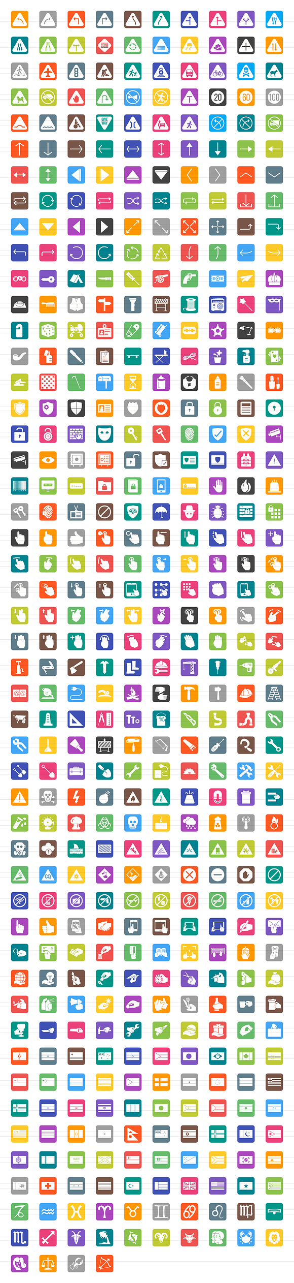 484 Signs & Symbols Filled Icons in Graphics - product preview 1