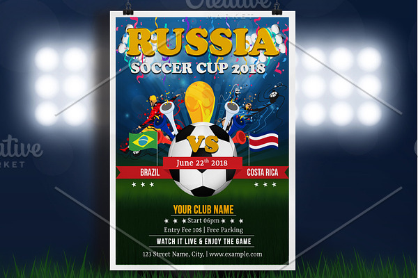 Football Word Cup Flyer - V815