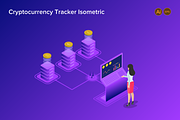 Cryptocurrency Tracker Isometric