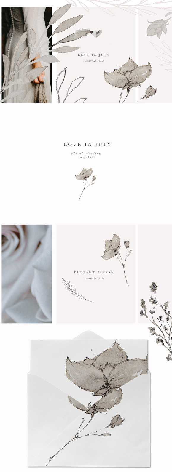 Watercolor Flowers & Illustrations in Illustrations - product preview 9