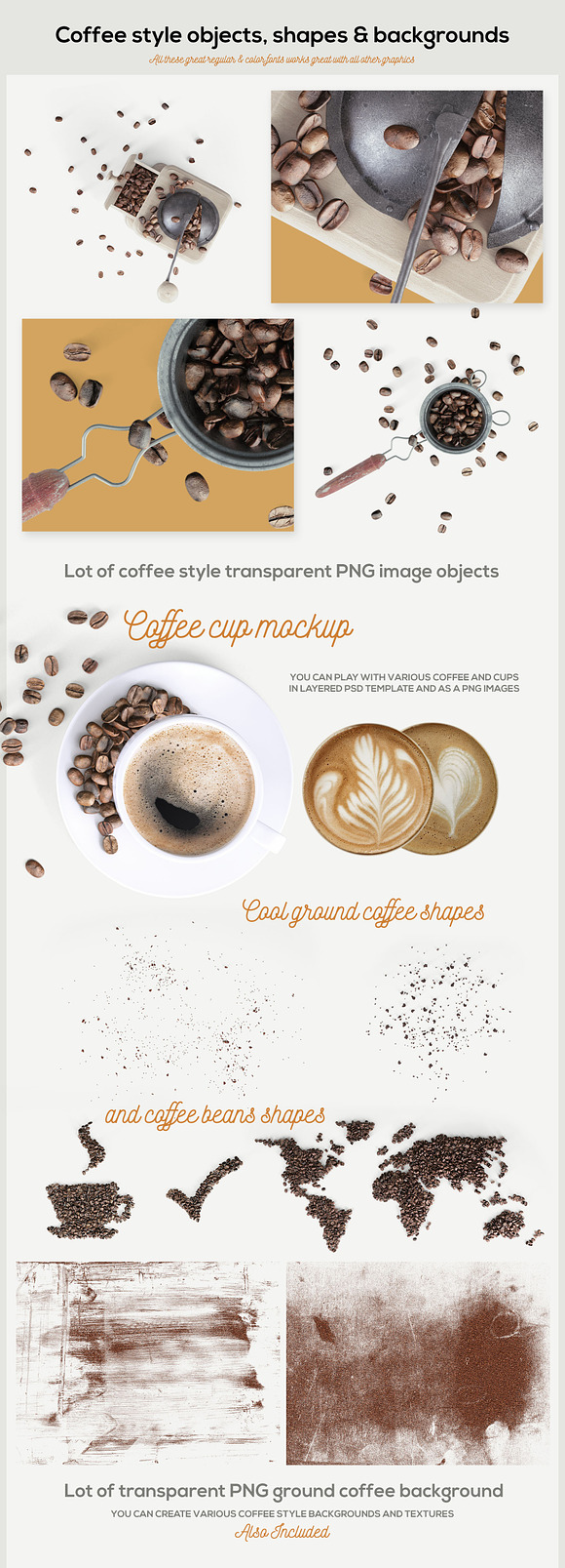 Coffee Scene Creator - Top View in Graphics - product preview 8