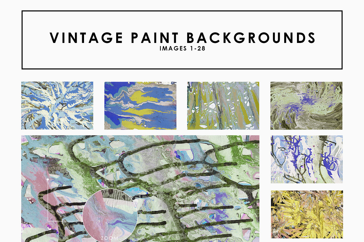 Vintage Abstract Paint Backgrounds in Textures - product preview 8