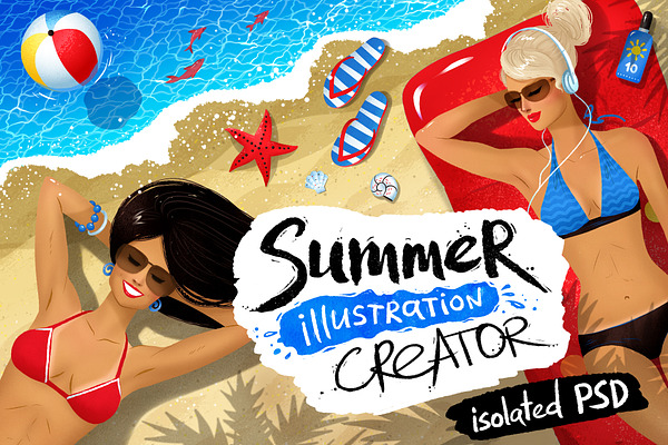 Summer illustration creator