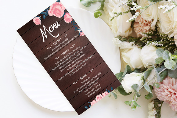 Rustic Wooden Wedding Template Suite in Wedding Templates - product preview 3
