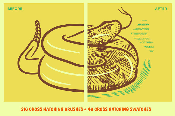 Cross-Country Crosshatchers in Photoshop Brushes - product preview 2