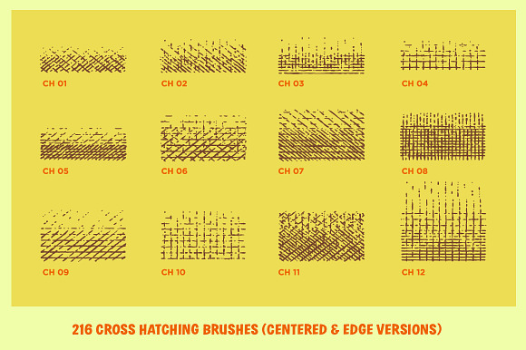 Cross-Country Crosshatchers in Photoshop Brushes - product preview 8