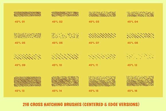Cross-Country Crosshatchers in Photoshop Brushes - product preview 9