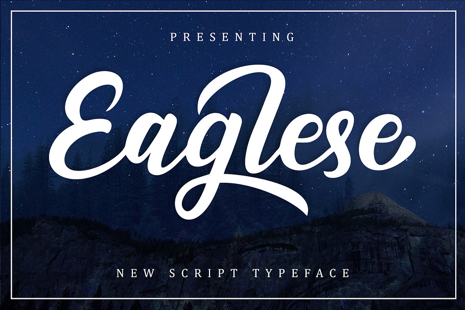 Eaglese Script in Script Fonts - product preview 8