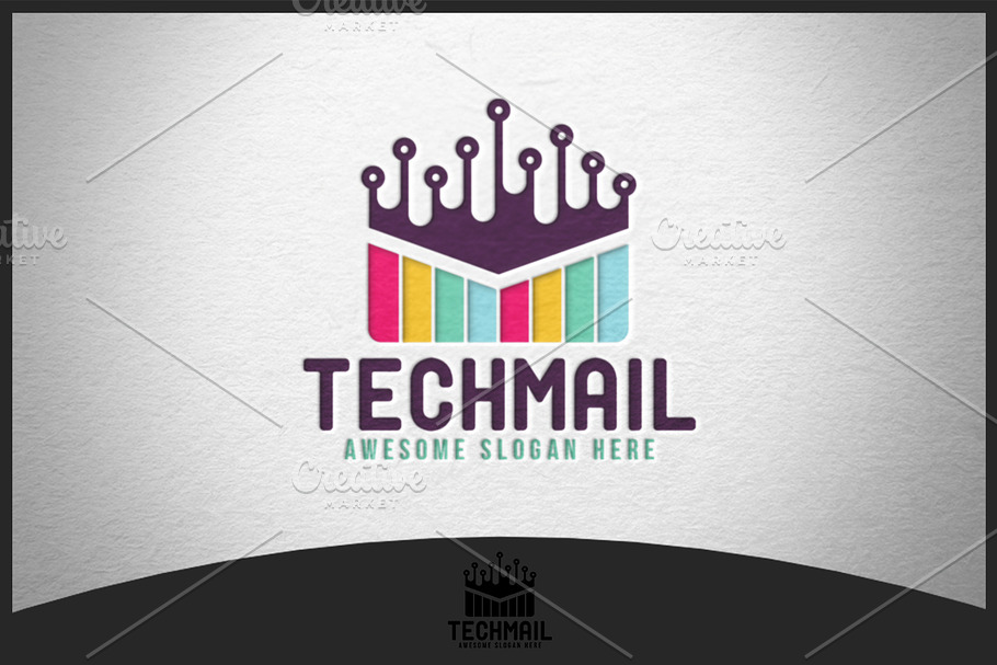Techmail Logo in Logo Templates - product preview 8