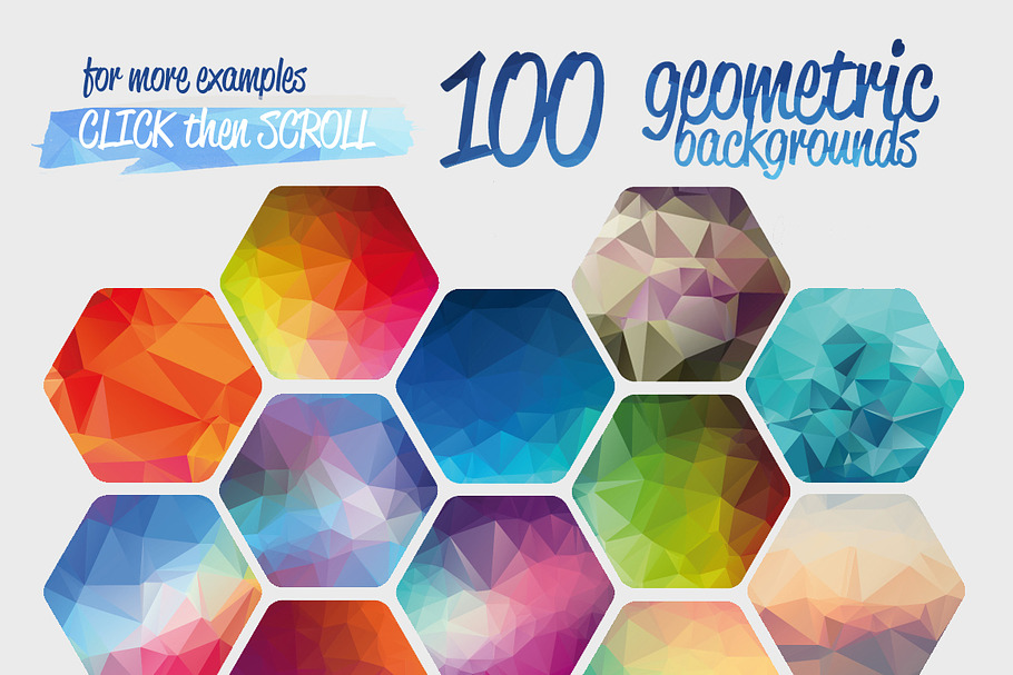 100 Geometric Textures (40% OFF)
