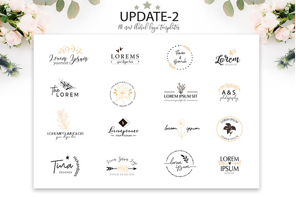 Flowery Logo Creator in Logo Templates - product preview 16