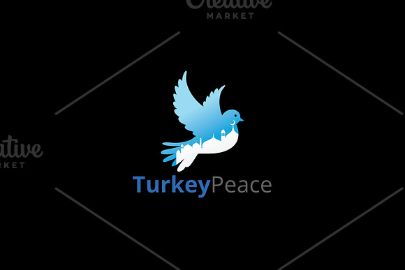Turkey Peace Logo in Logo Templates - product preview 1