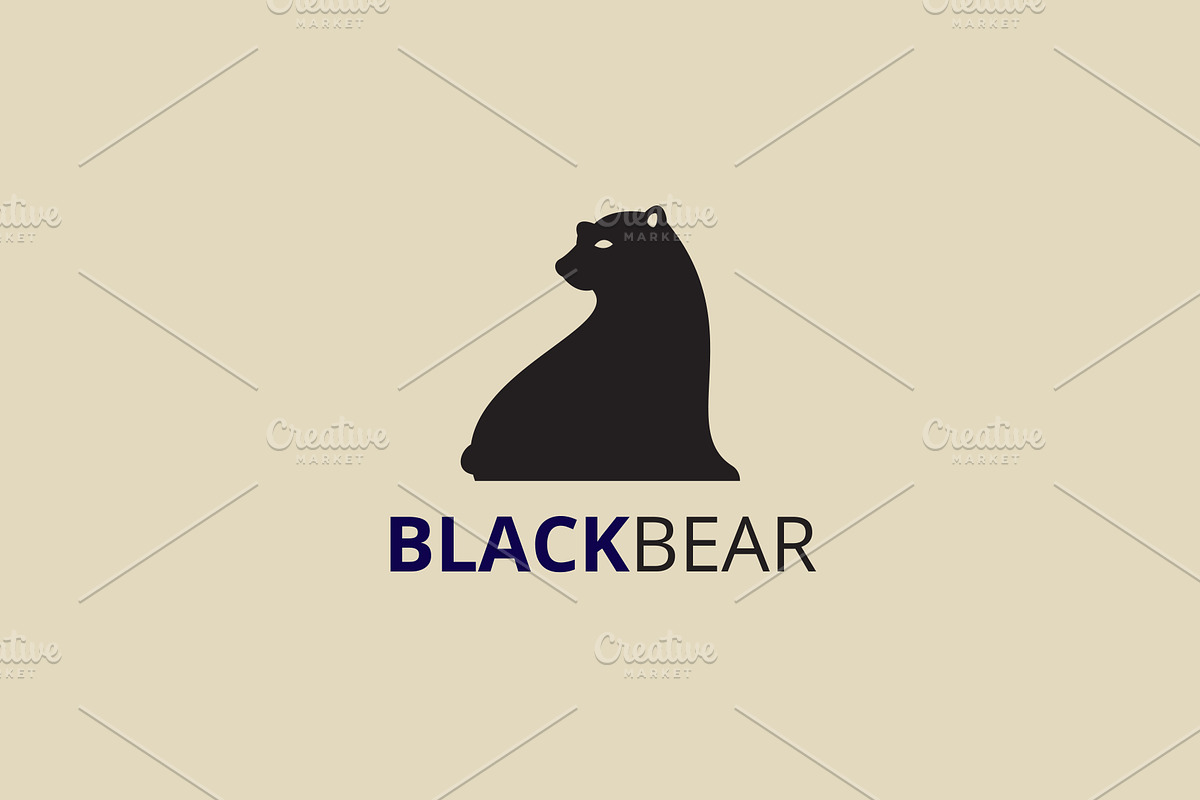 Black Bear Logo in Logo Templates - product preview 8