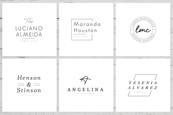200 Minimal Premade Logo Bundle in Logo Templates - product preview 3
