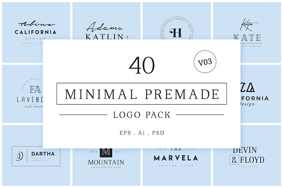 200 Minimal Premade Logo Bundle in Logo Templates - product preview 21