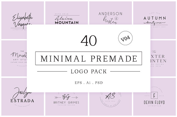 200 Minimal Premade Logo Bundle in Logo Templates - product preview 33