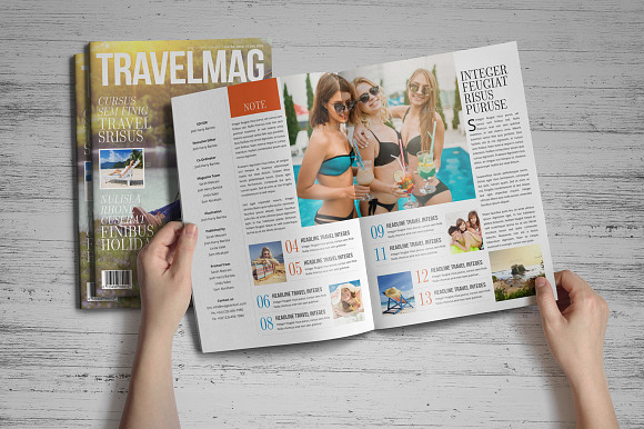 Travel Magazine Design in Magazine Templates - product preview 1