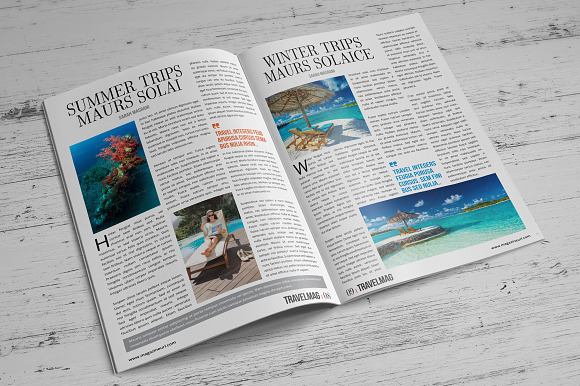 Travel Magazine Design in Magazine Templates - product preview 4