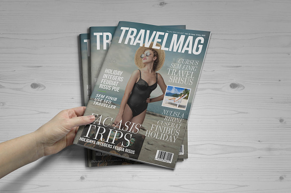 Travel Magazine Design in Magazine Templates - product preview 10
