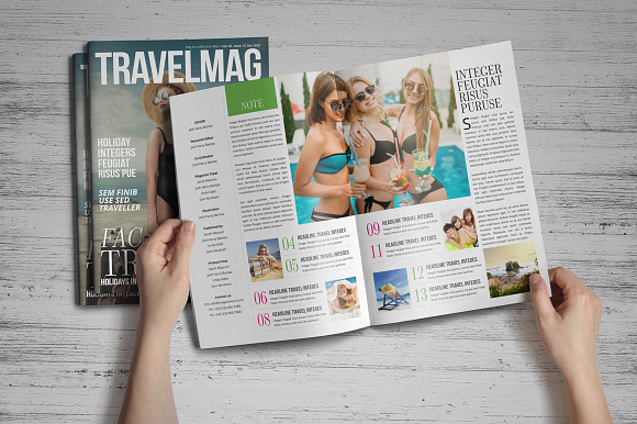 Travel Magazine Design in Magazine Templates - product preview 11