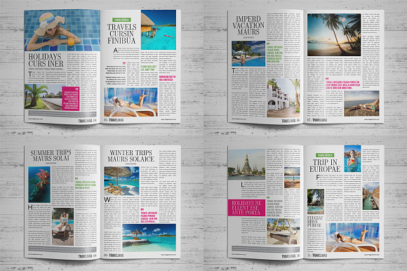 Travel Magazine Design in Magazine Templates - product preview 12
